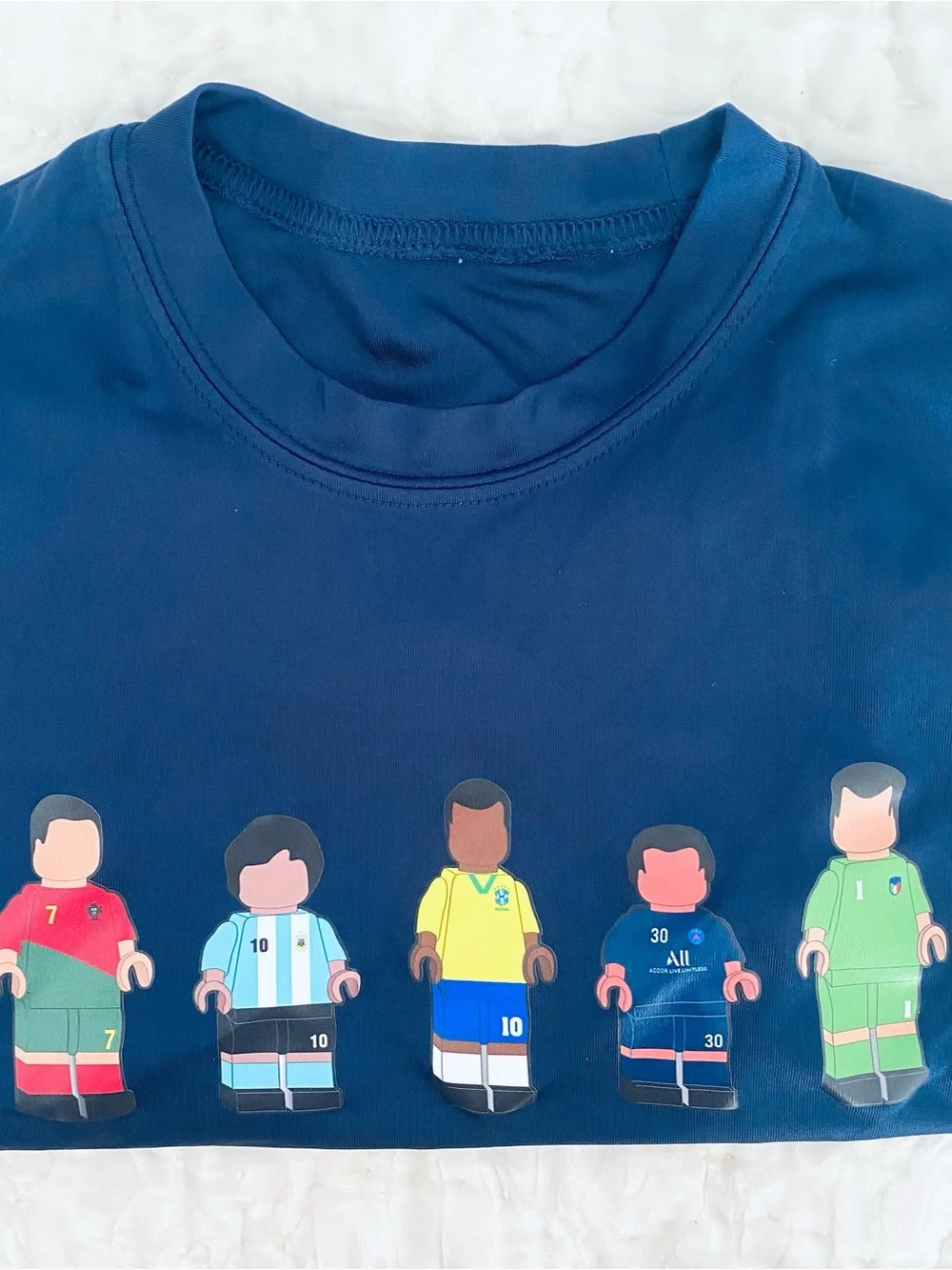 👍🏽Boys “Roblox” Blue Soccer Print T-Shirt SZ S (y)